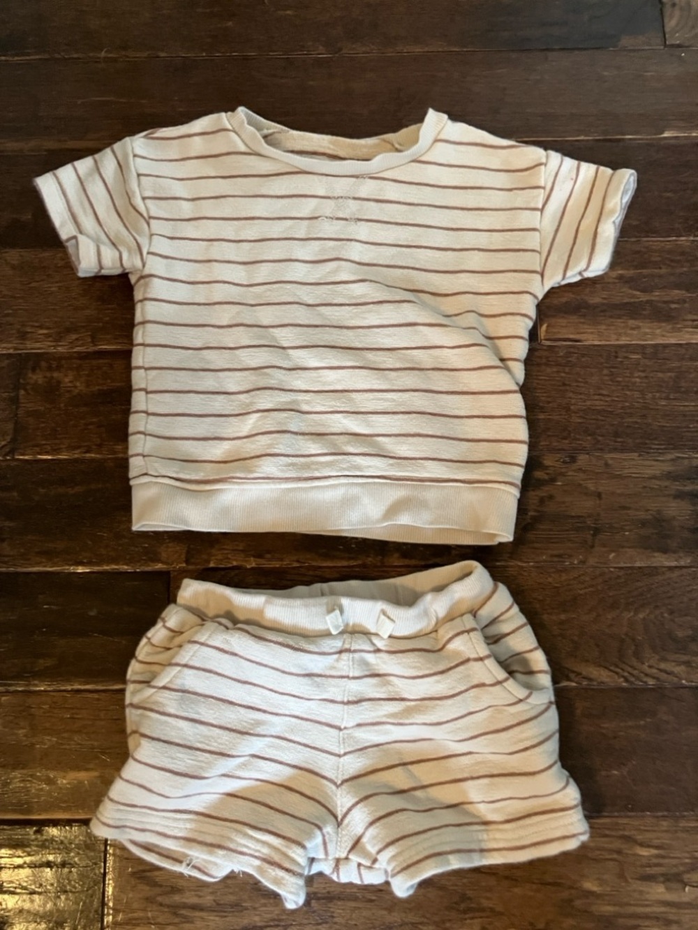 Little Planet Toddler boy’s Striped Short Sleeve Top & Shorts Set